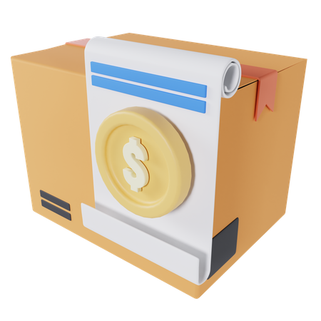 Parcel Invoice  3D Icon