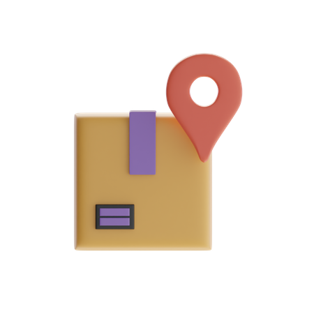 Parcel Location  3D Icon