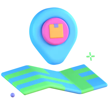 Parcel Location  3D Icon