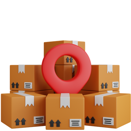 Parcel Location  3D Icon