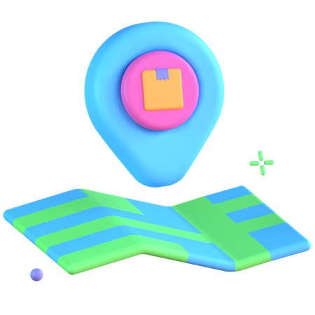 Parcel Location  3D Icon
