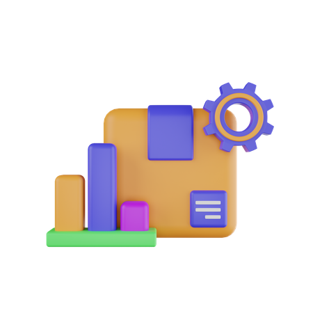 Parcel Management  3D Icon