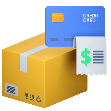 Parcel Payment Invoice  3D Icon