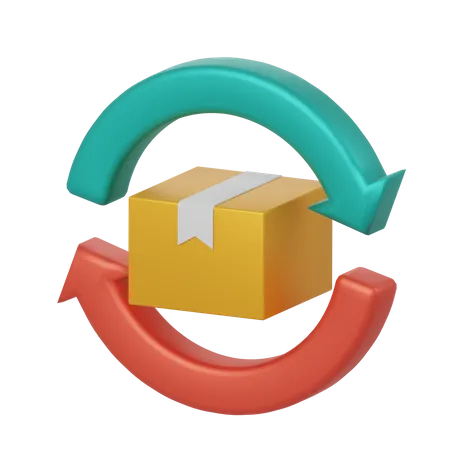 Delivery Box Vehicle And Navigation Icon 3D Icon