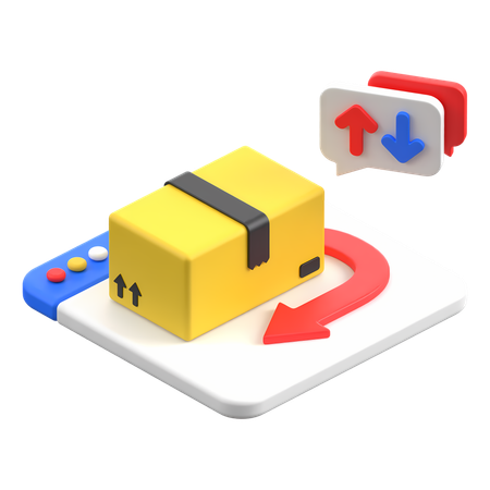 Parcel Return  3D Icon