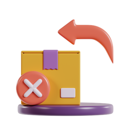 Parcel Return  3D Icon