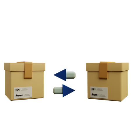 Parcel Return  3D Icon