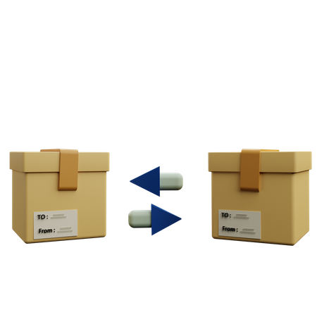 Parcel Return  3D Icon