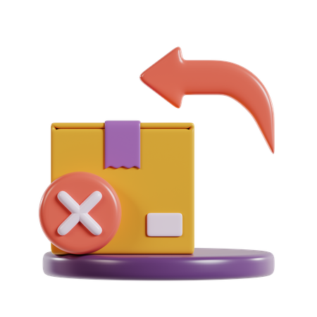 Parcel Return  3D Icon