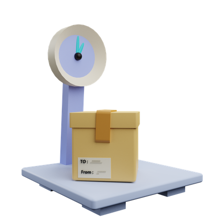 Parcel Scale  3D Icon