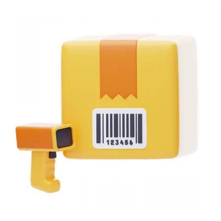 Parcel Scan  3D Icon