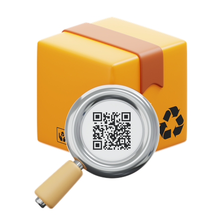 Parcel Scan  3D Icon