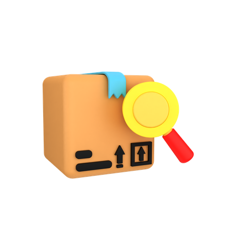 Parcel Search  3D Icon