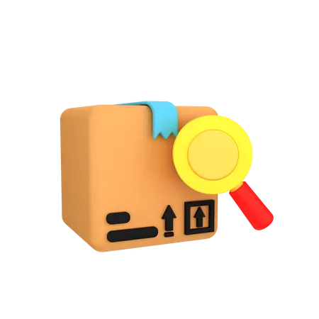 Parcel Search  3D Icon