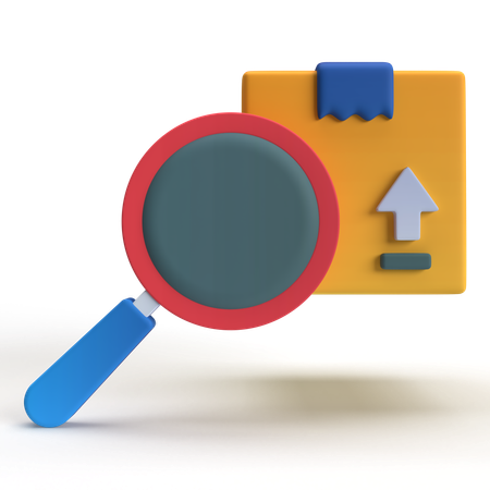 Parcel Search  3D Icon