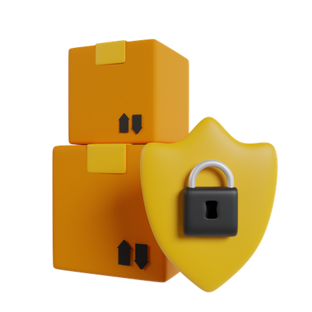 Parcel Security  3D Icon