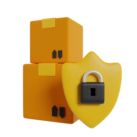 Parcel Security  3D Icon