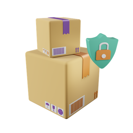 Parcel Security  3D Icon