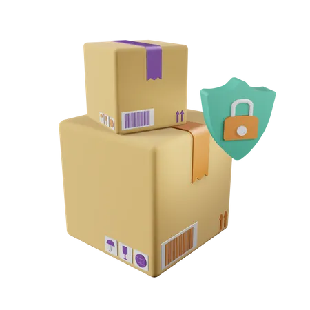 Parcel Security  3D Icon