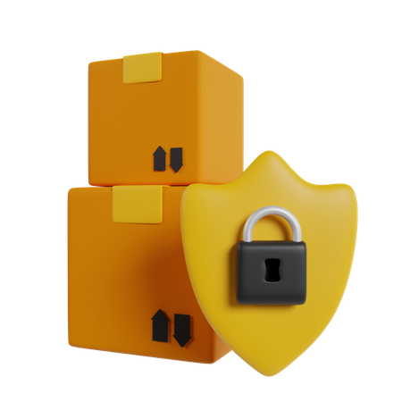 Parcel Security  3D Icon