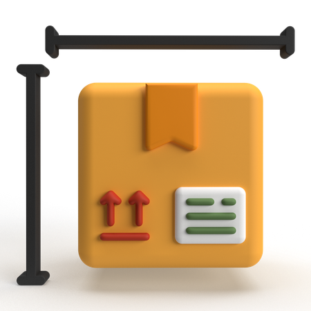Parcel Size  3D Icon
