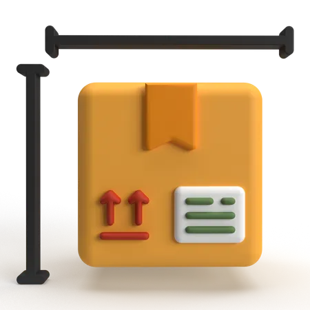 Parcel Size  3D Icon