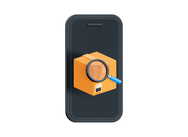 Parcel Tracking  3D Icon