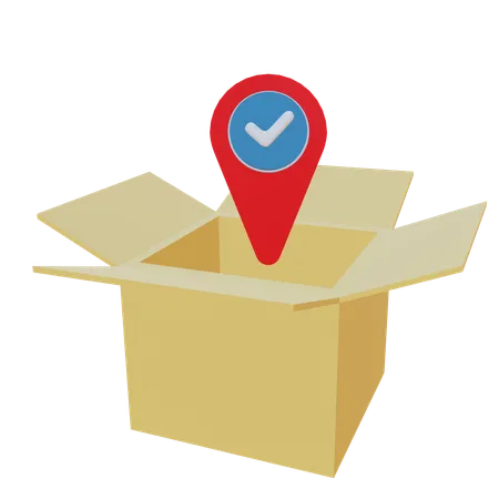 Parcel Tracking  3D Icon