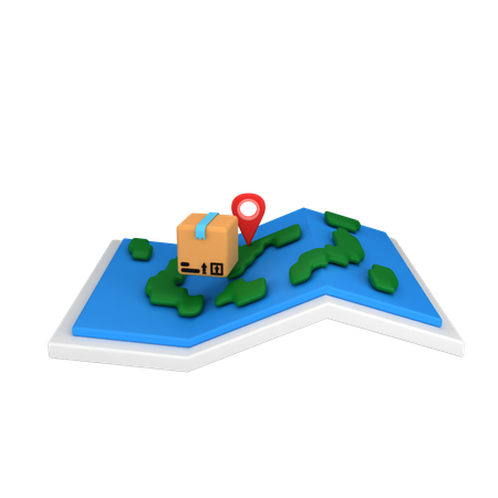 Parcel Tracking  3D Icon