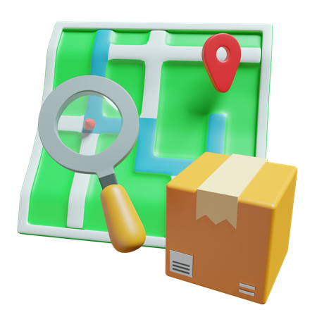 Parcel Tracking  3D Icon