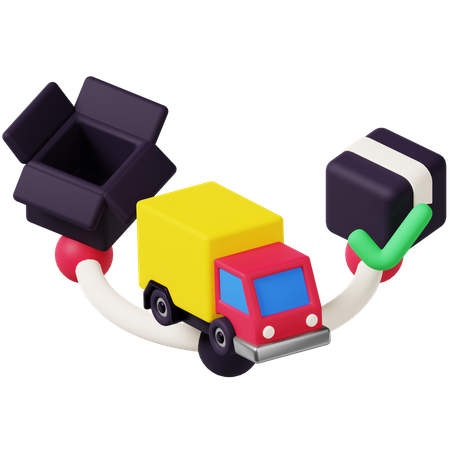 Parcel Tracking  3D Icon