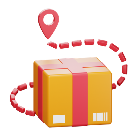 Parcel Tracking  3D Icon
