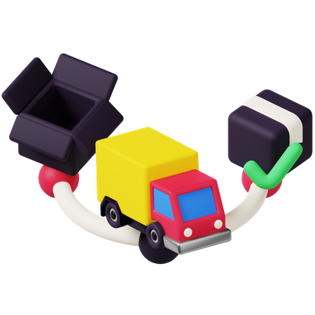 Parcel Tracking  3D Icon