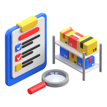 Parcel Verification Checklist  3D Icon