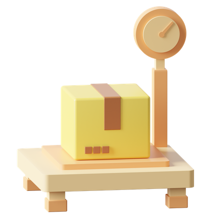 Parcel Weight  3D Icon