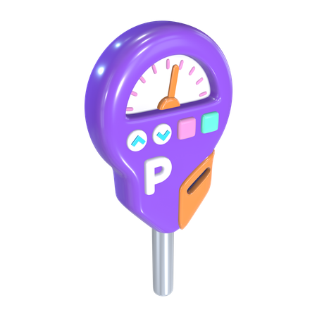 Parcomètre  3D Icon