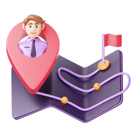 Parcours client  3D Icon