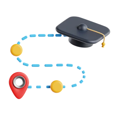 Parcours d'apprentissage  3D Icon