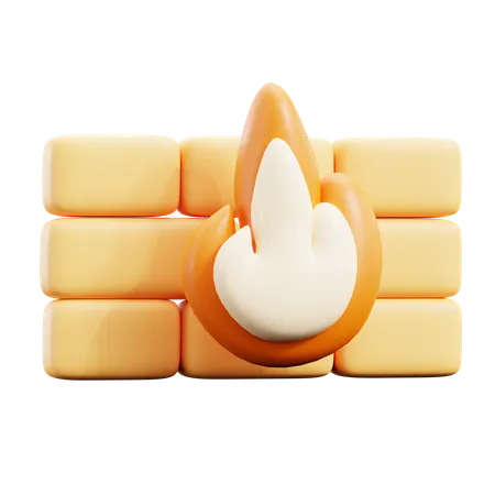 Pare-feu  3D Icon