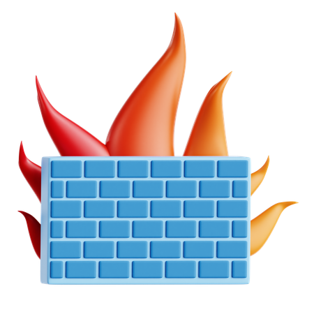 Pare-feu  3D Icon