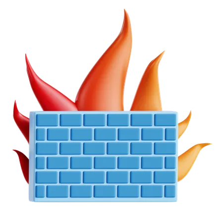 Pare-feu  3D Icon