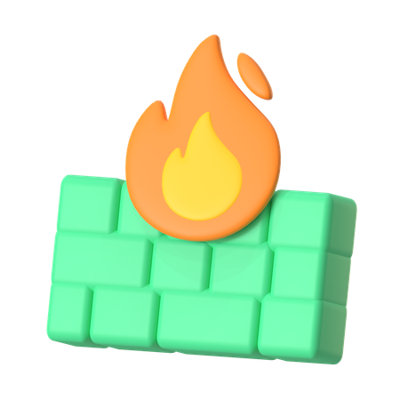 Pare-feu  3D Icon