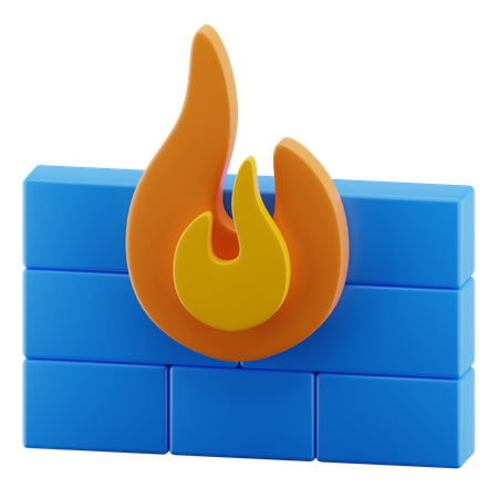 Pare-feu  3D Icon