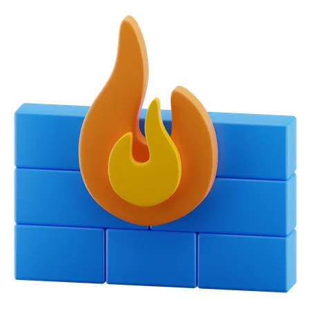 Pare-feu  3D Icon