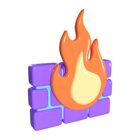 Pare-feu  3D Icon