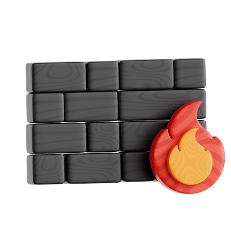 Pare-feu  3D Icon