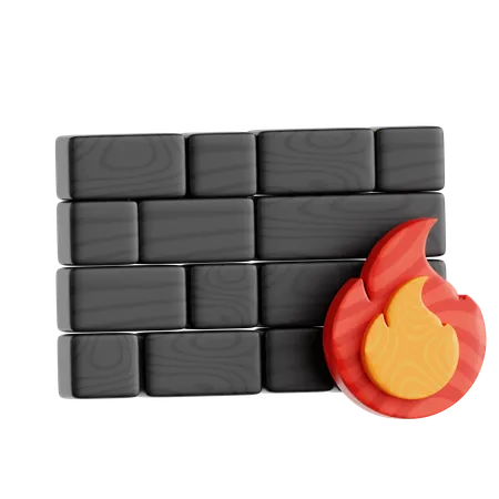 Pare-feu  3D Icon