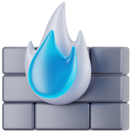 Pare-feu  3D Icon