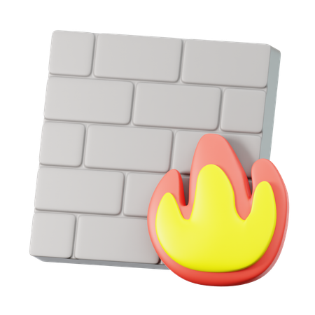 Pare-feu  3D Icon