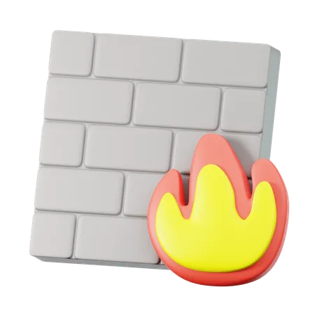 Pare-feu  3D Icon